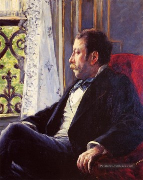 Gustave Caillebotte œuvres - Portrait d’un homme Gustave Caillebotte